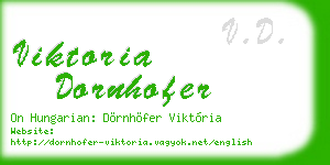 viktoria dornhofer business card